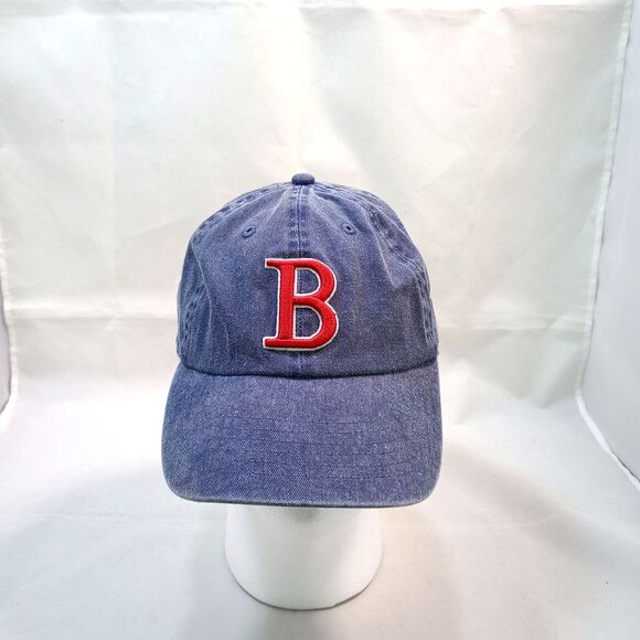 Boston Red Sox Hat Cap Adult Blue Distressed Bay State Apparel 6 Panel - Picture 3 of 6